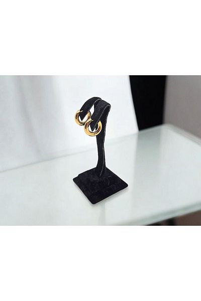 staınless steel Gold Color Small Size Steel Thick Steel Hoop Earrings - No Tarnish, No Allergy