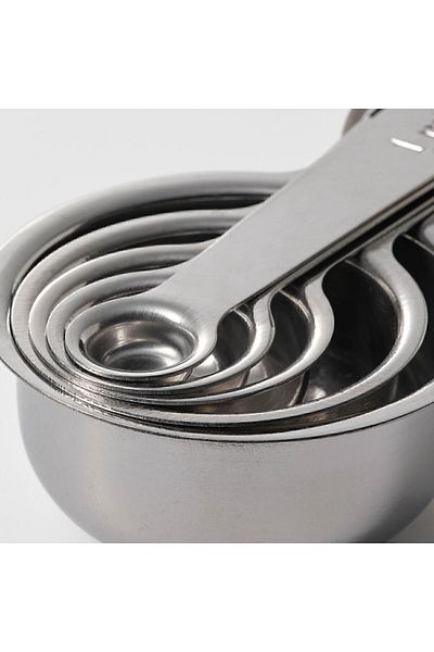 IKEA Set of 5 Measuring Shovel Measuring Spoon Ikea Stainless Steel Scale Metal Spoon