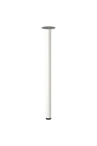 IKEA Picior de masă unic Adıls din oțel alb de 70 cm - Birou de lucru ( #   646154698)
