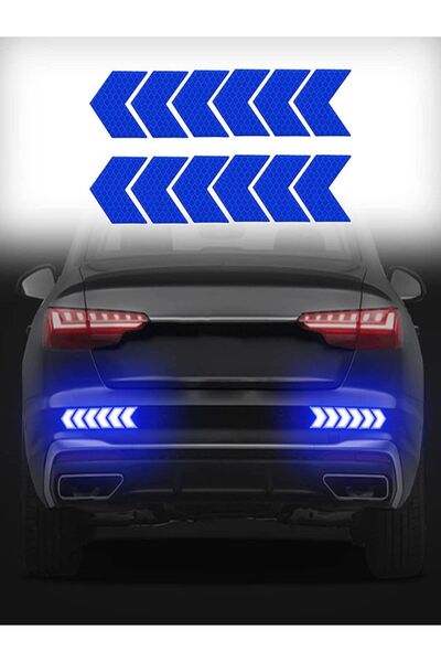 Özkaş ticaret Ok Işareti Reflektörlü Oto Aksesuar Sticker Işıldak Yapıştırıcı