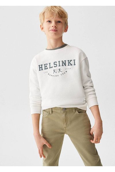 MANGO Kids Green Pants for Kids