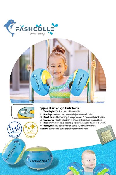 Fashcolle Yuvarlak Yüzme Yardımcısı Şişme Deniz Kolluğu (L) 4-14 Yaş