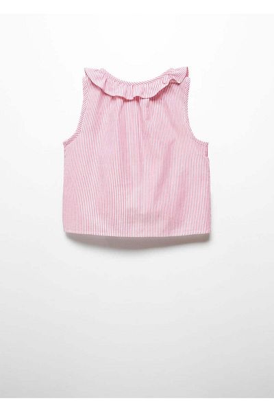 MANGO Kids Μπλούζα με ριγέ ζώνη