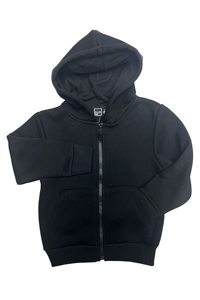 Cloise Унисекс детска черна жилетка с три нишки