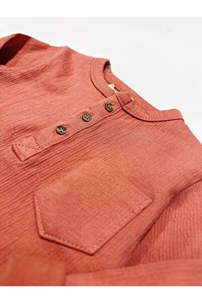 BOBBY JR KİDSWEAR Patli 6 Teddy Bear Body with 3 Buttons and Pockets (8 Years)