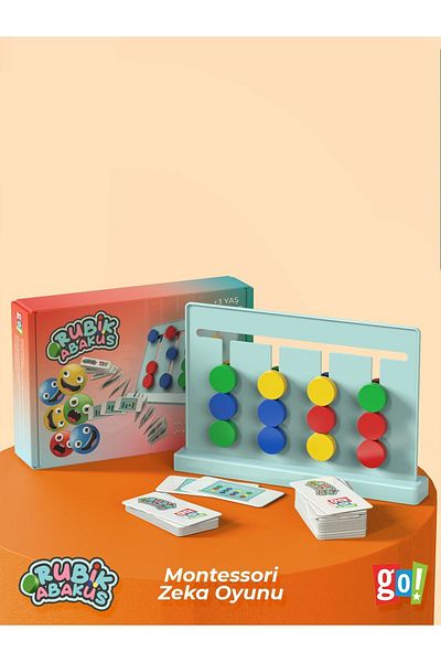 Go Toys Rubik's Abacus Montessori Intelligence Game Educational Toy