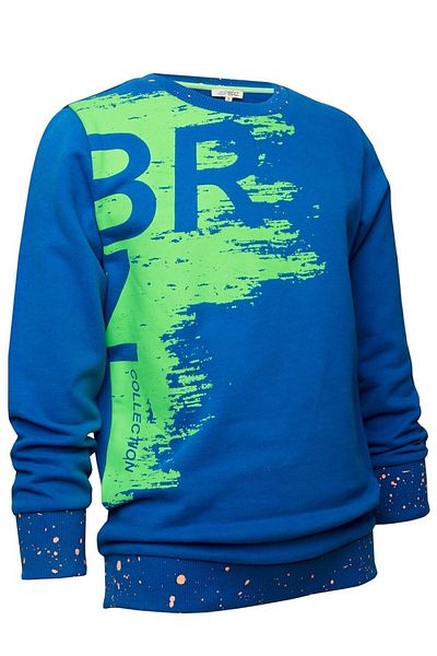 BRZ KIDS Hanorac pentru băiat cu imprimeu neon