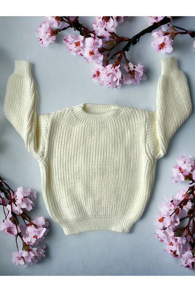 Babily 0-5 Years Unisex Knitwear Baby Sweater - Flexible Oversize