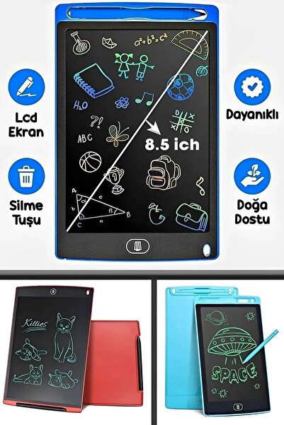Kitchen Dream Writing Tablet Lcd 8.5 Inç Uyumlu Dijital Kalemli Çizim Yazı Ta...
