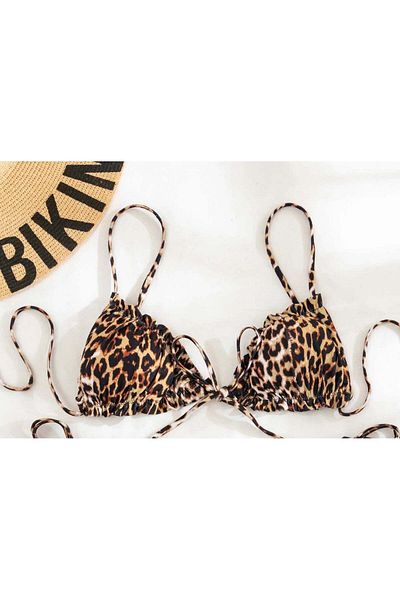 bikinistan Τοπ μπικίνι με λεοπάρ