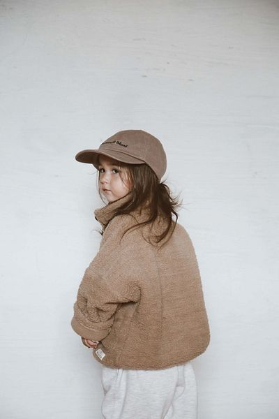 OhlalaKoala 1-6 Years Old Children's Coat - Milk Brown, Wellsoft, Half Zipper