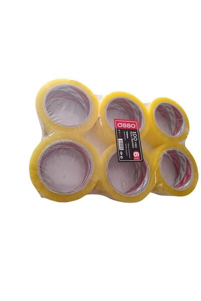 Osso Şeffaf Koli Bandı 43x100yrd (90 METRE) - 6 Adet