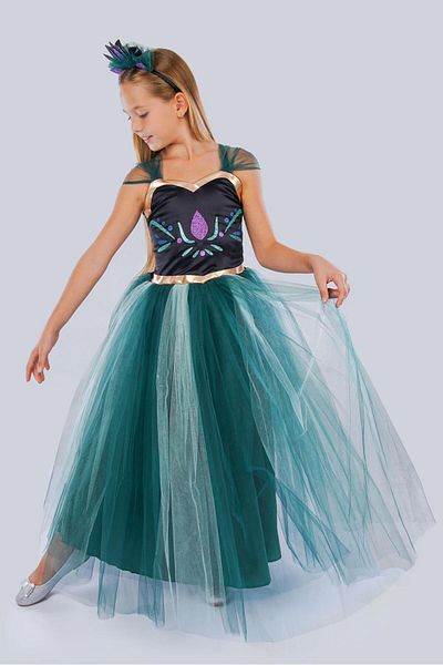 Buse&Eylül Bebe Anna Frozen Girl's Birthday Party Concept Dress
