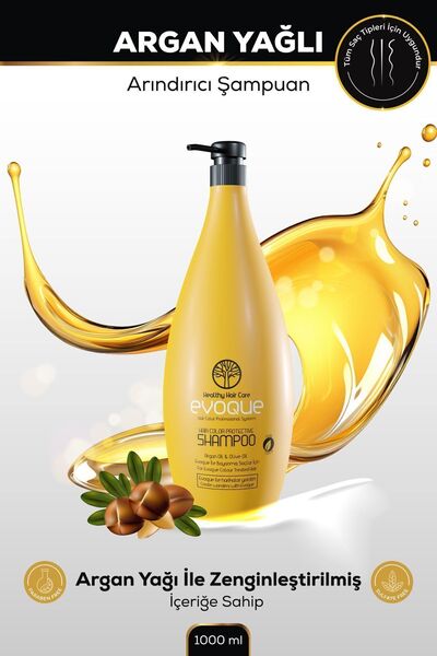 Evoque 1000ml Hair Color Protecting Purifying Shampoo - Contains Argan Oil an...