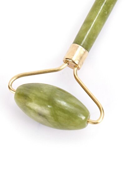 Genel Markalar Doğal Çift Taraflı Yeşim Taşı Masaj Aleti Jade Roller