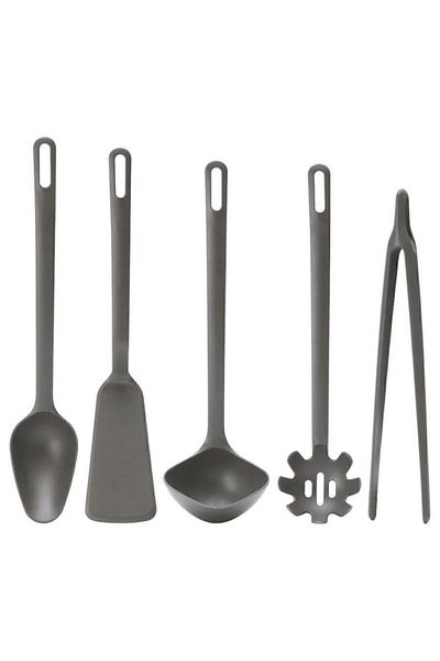 IKEA Fullandad Spatula, Spoon, Ladle, Pasta Spoon, Tongs 5-Piece Kitchen Cooking Set