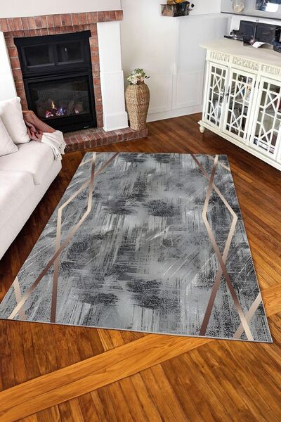 Bir Aksesuar Dijital Baskılı Yıkanabilir Dot Taban Kaymaz Halı Yolluk Mutfak ...