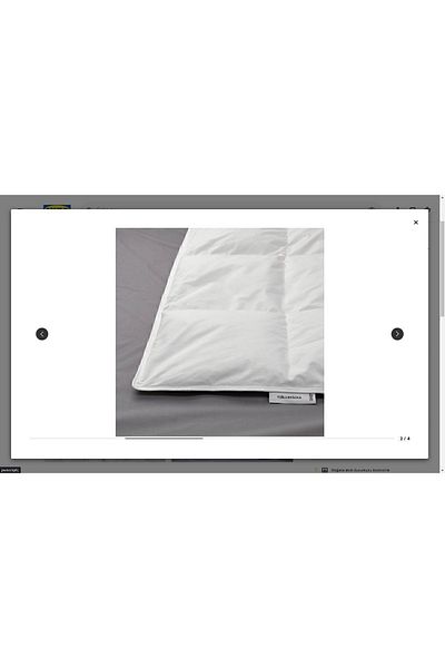 IKEA Fjallbracka Single Quilt, White, 150x200 Cm, Keeps Extra Warm