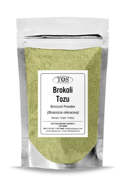 TOS The Organic Spices Brokoli Tozu 100 gr (1. Kalite) Brassica oleracea / Br...