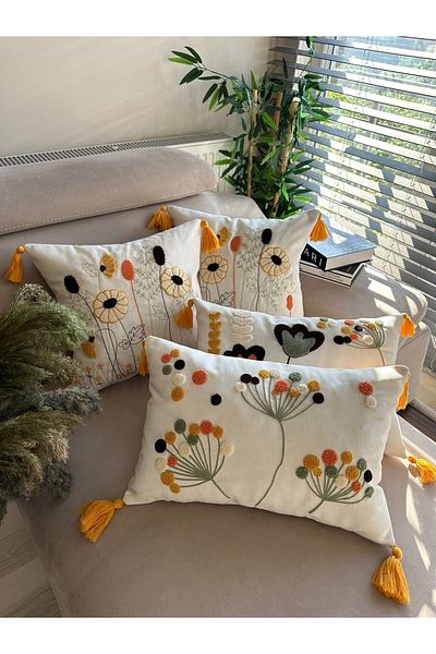 en gözde home PUNCH EMBROIDERED 4 PIECES OF LAMEL CASE