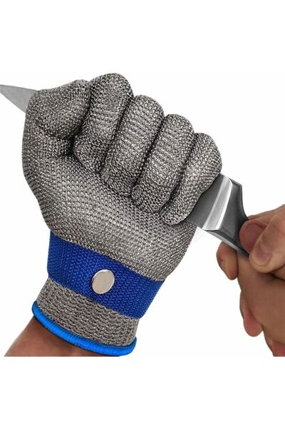 Nts Kesilmez Çelik Eldiven Paslanmaz Çelik Tel Hasır Örgü Kasap Kesim Eldiveni S-m-l-xl-xxl Beden