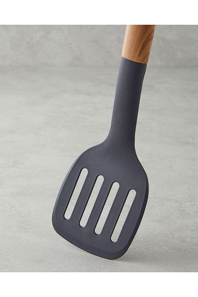 English Home Ciara Black Plastic Spatula - 32 cm