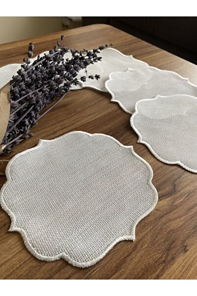 Nurhanhome 6 قطع من قماش الكتان الكتاني إكرو اللون القهوة الجانب كوكتيل عرض منديل مناسبة لمعالجة الإيثامين