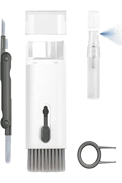 keyfisepet en keyifli sepet 7 İn 1 Çok Fonksiyonlu Kit Ekran Bilgisayar Laptop Klavye, Telefon, Kulaklık Airpod Temizleyici Kiti