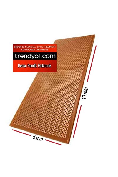BAKIRSAN 50x100mm Delikli Bakır Plaket 5x10 Cm 5x10cm Delikli Bakır Plaka 50x100 Mm Bensu Elektronik Pendik