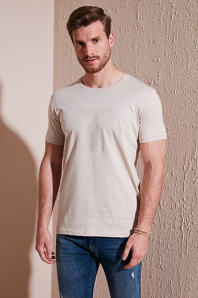Buratti Ανδρικό μπλουζάκι Crew Neck Slim Fit - Βαμβακερό 646R7940