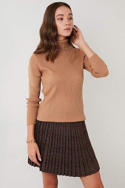 Lela Turtleneck Soft Acrylic Sweater WOMEN'S SWEATER 4614102