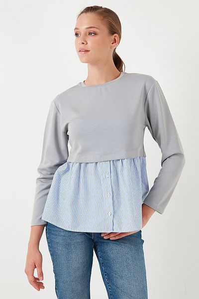 Lela Oversize Crew Neck Shirt Sweat - SWEAT 5865880