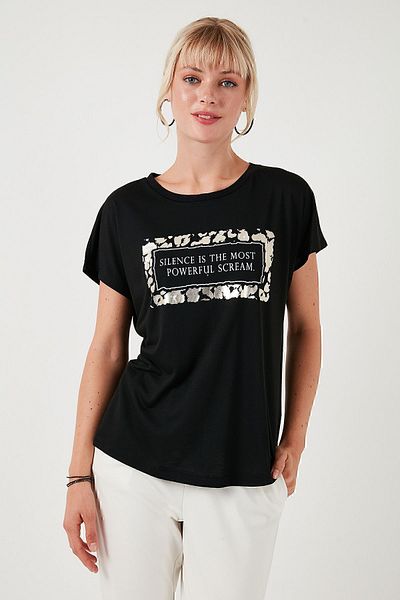 Lela Crew Neck Printed T-Shirt - Regular Fit6671007