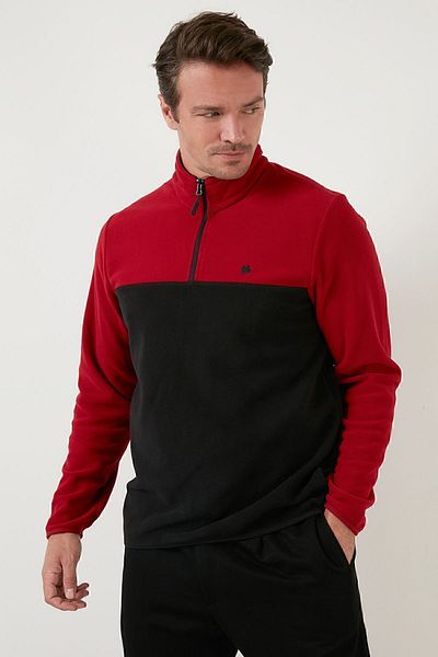 Buratti Regular Fit Zippered Stand Collar Winter Fleece Men's Fleece 5906016