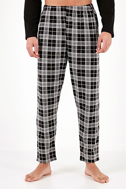 Buratti Σετ πιτζάμες καρό βαμβακερή κανονική εφαρμογή μακρυμάνικη ανδρική πιτζάμες 6572005