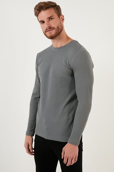 Buratti Ανδρικός ιδρώτας Cotton Crew Neck Slim Fit Basic 5905073