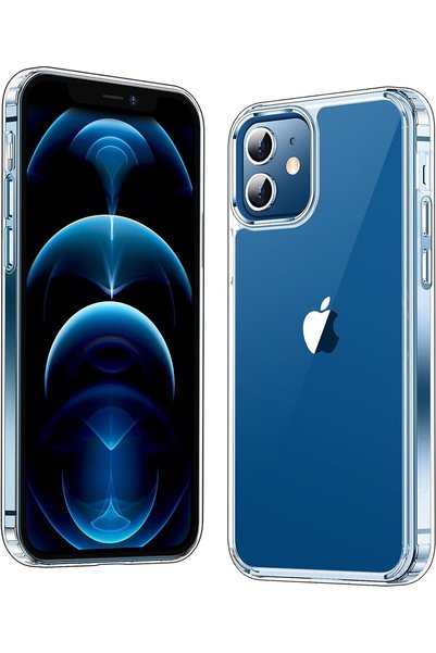 MMP SHOP حافظة حماية شفافة للكاميرا متوافقة مع هاتف iPhone 12 / 12 Pro