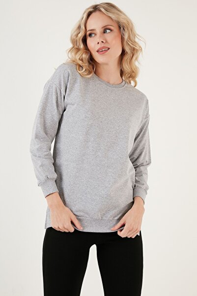 Lela Cotton Regular Fit Crew Neck Basic Sweat Sweat5863569