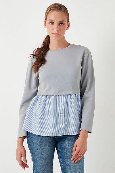 Lela Oversize Crew Neck Shirt Sweat - SWEAT 5865880