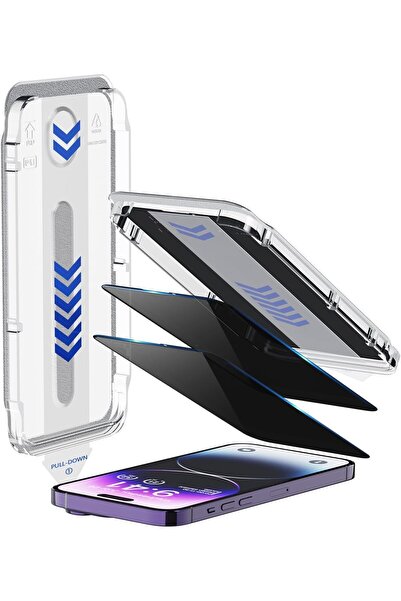 İphone 14 Plus Uyumlu Hayalet Uygulama Aparatlı Kolay Kurulum Tamperli Kırılmaz ekran Koruyucu