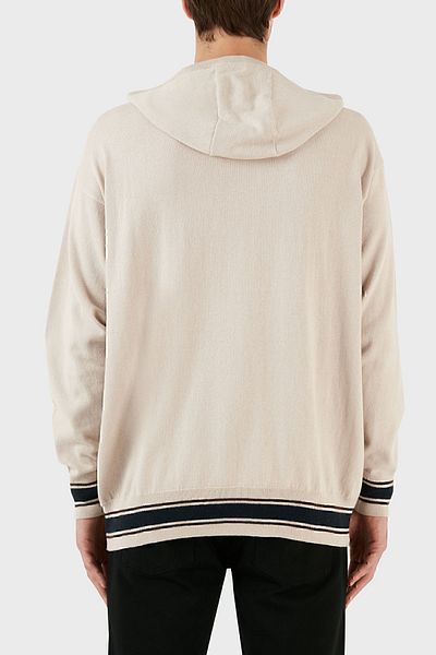 Armani Exchange Cotton and Wool Blend Regular Fit Hooded Sweater Men's SWEATER 6RZM2A ZM3FZ 1934