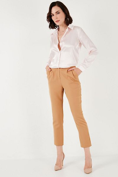 Lela Regular Fit Satin Classic Shirt SHIRT66939642S4