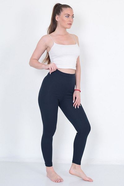 KonForYou 3-Piece Unisex Cotton Winter Thermal Leggings 3 Pieces Navy Blue Underwear