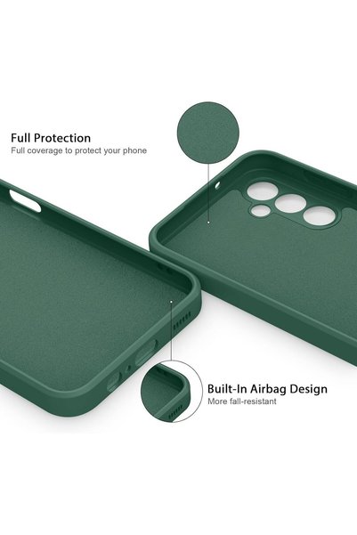 MMP SHOP Samsung Galaxy A55 Case Velvet Launch Soft Soft Liquid Silicone Camera Protect Cover Case
