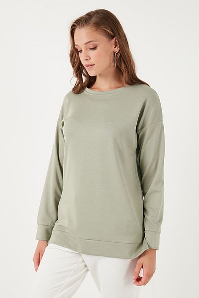 Lela Oversize Stretch Sweat - Crew Neck 5865877