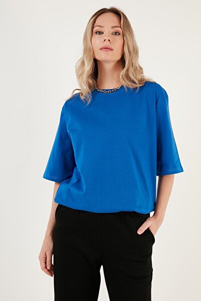 Lela Cotton Oversize Crew Neck T Shirt T Shirt 5864562