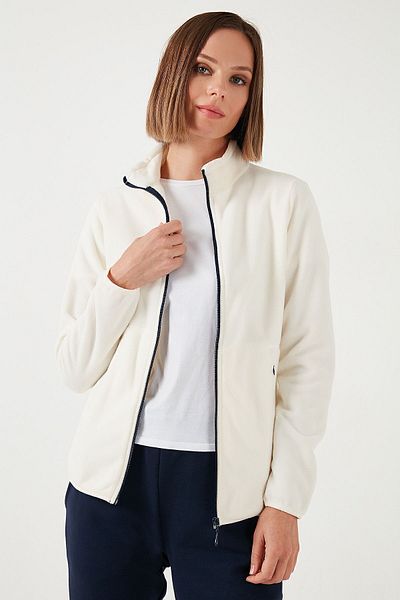 Lela Anti-pilling Slim Fit Fleece Cardigan - Zippered, Non-pilling 5907012