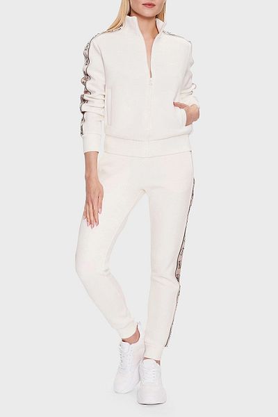 Guess Sweat Britney Regular Fit Guler Stand Zip Sweat V2YQ16KB3P2 G6K5