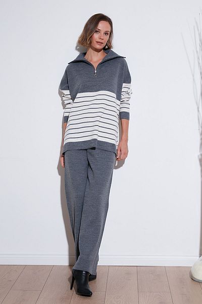 Lela Wide Leg Acrylic Knitwear Trousers - Pants 4616080 Y