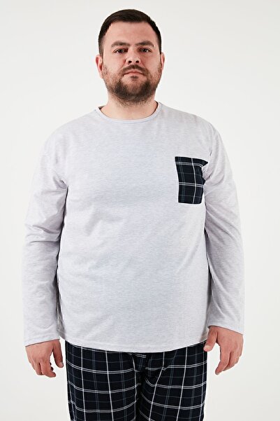 Buratti Cotton Regular Fit Plus Size Σετ Πιτζάμες Ανδρικές Πιτζάμες 6572001B